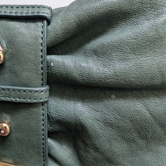 Badgley Mischka Green Leather Women's Bag - Picture 5 of 15